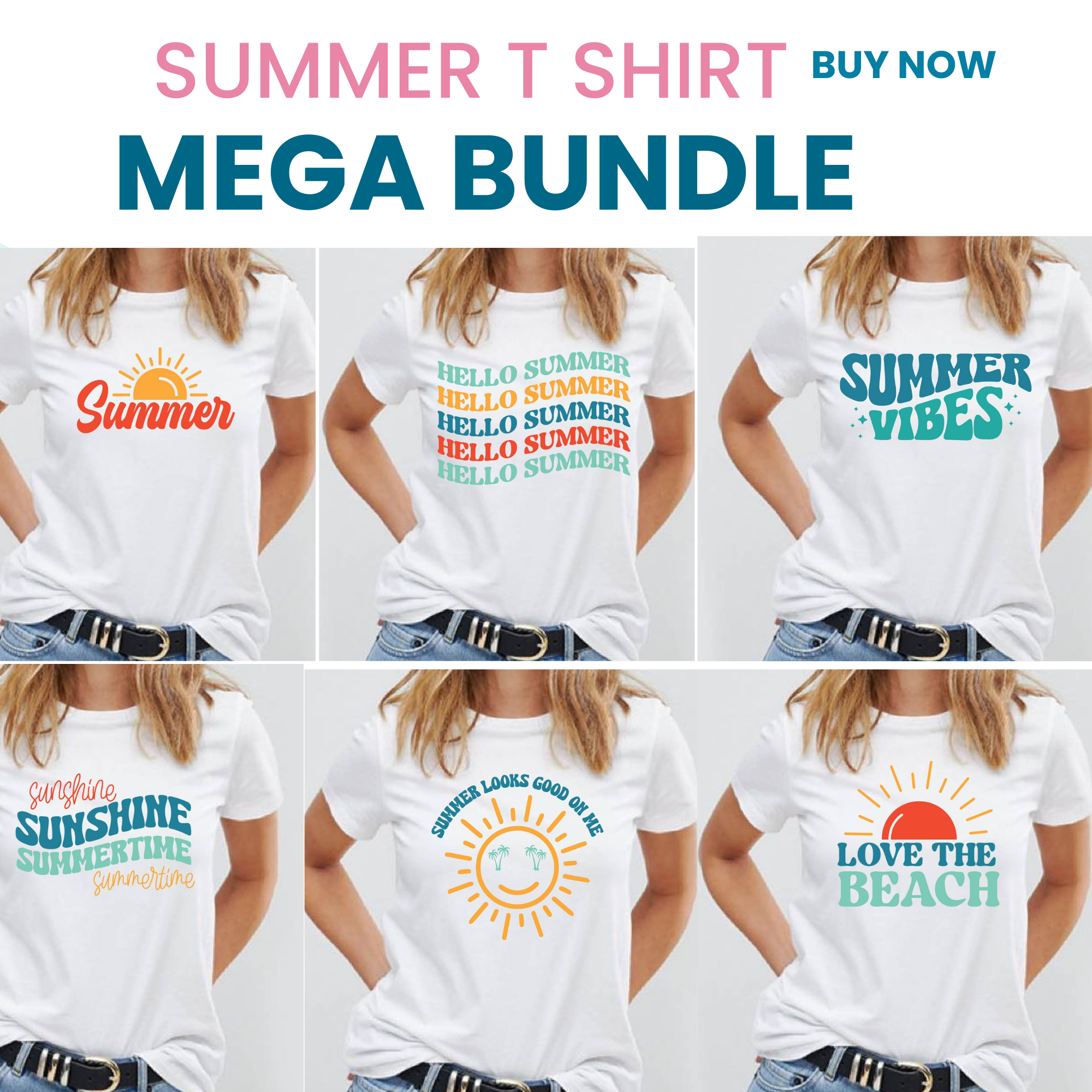 25 Retro Summer Svg Png Bundle